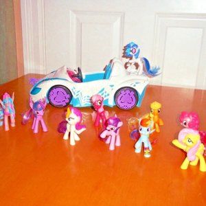LOT OF MY LITTLE PONY Equestria Girls DJ PON-3 Rockin Convertible Vehicle Ponies